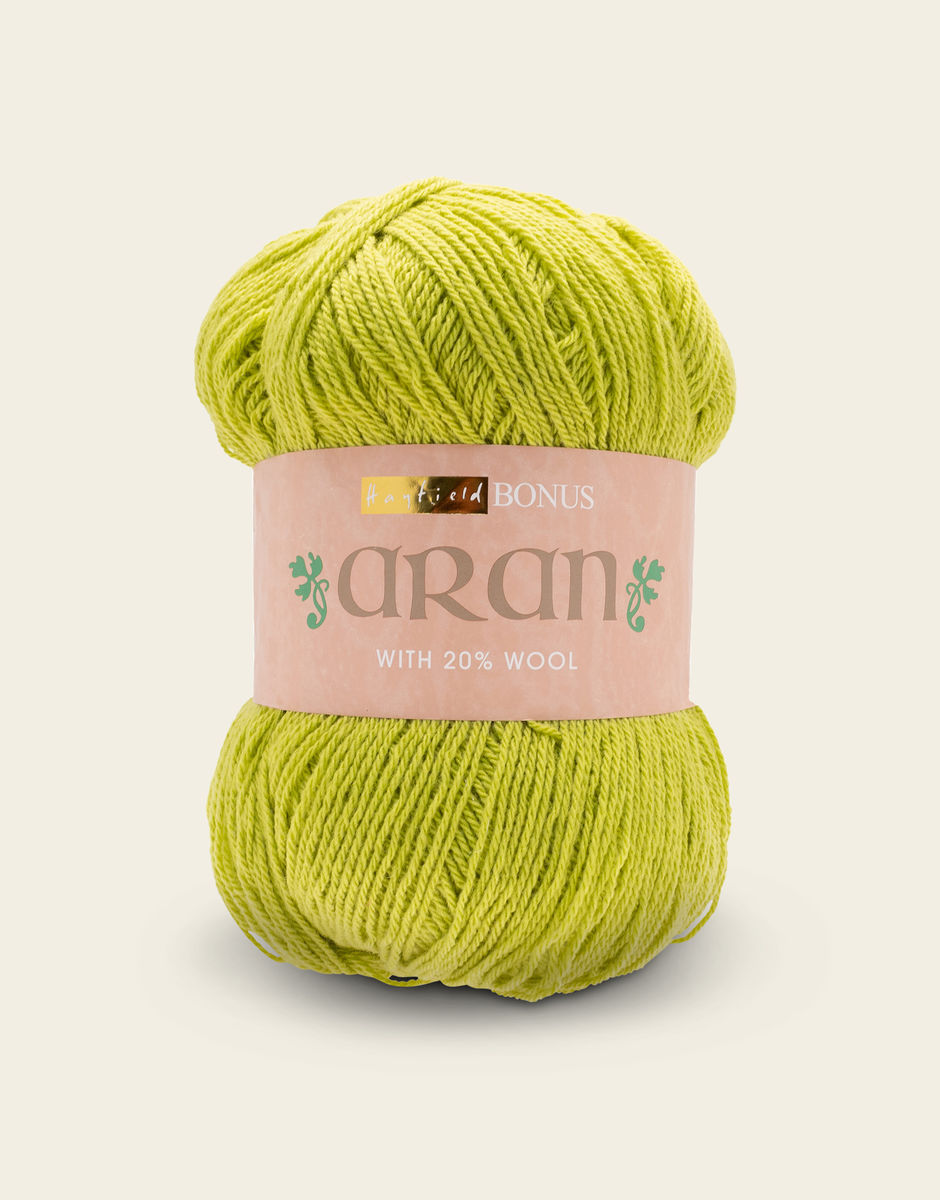 Green aran clearance wool