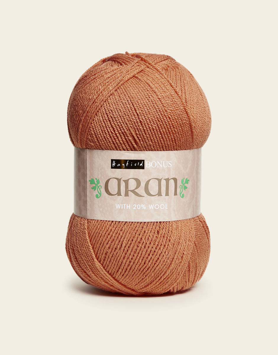 Aran Yarn: Mustard Hayfield Bonus Aran With Wool. 400g Ball of