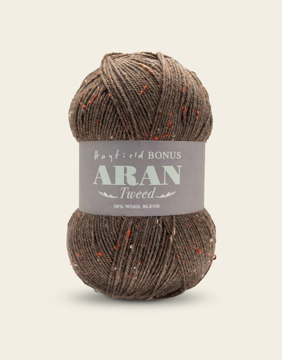 DY CHOICE Aran Knitting Yarn 400g With Wool 521 Wharfedale Tweed 