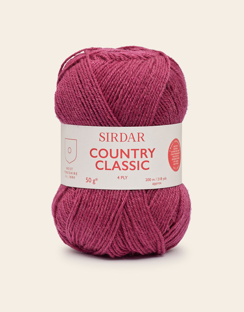 Sirdar Country classic 4 ply, 50g Acrylic, Merino, Hand Knitting Crochet  Yarn