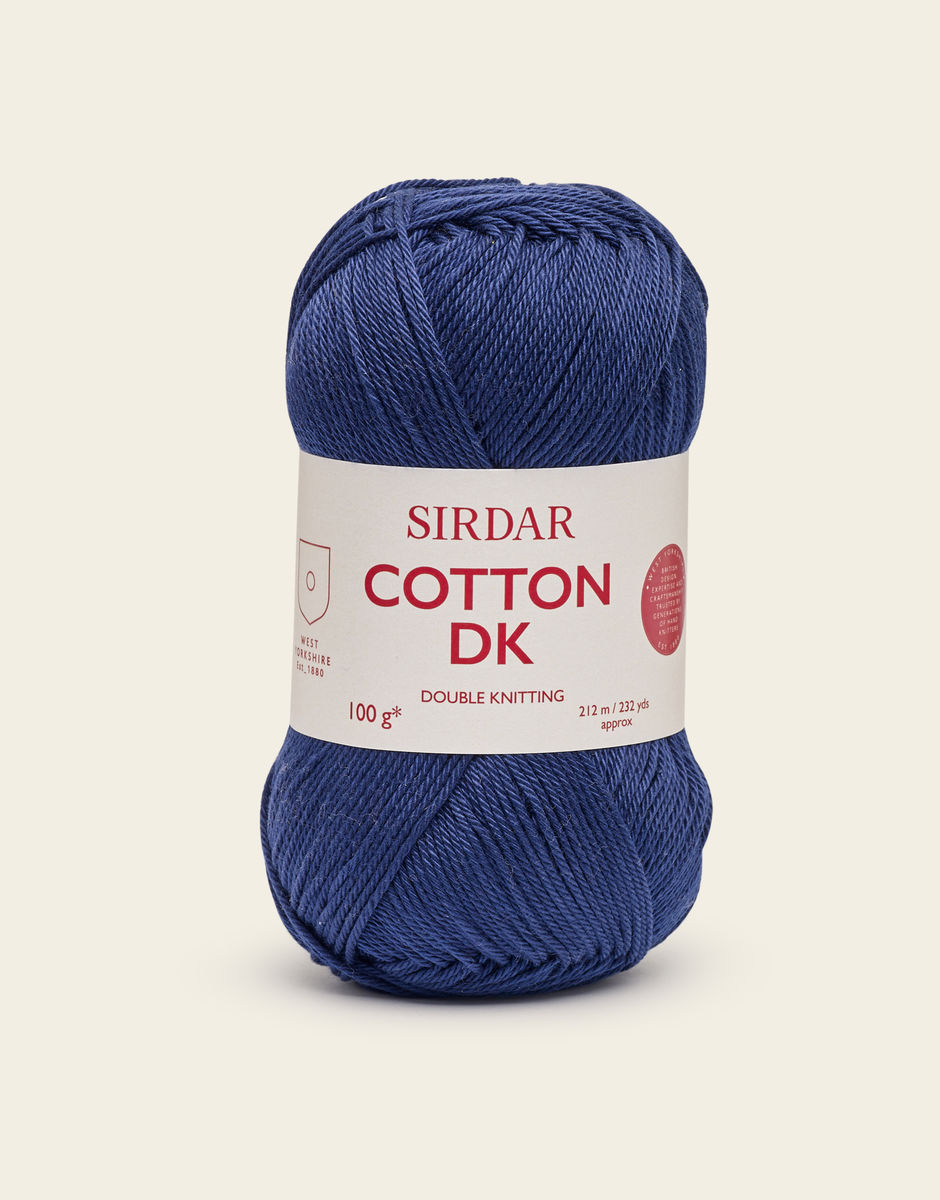 Sirdar Cotton DK, 50g Cotton Acrylic Hand Knitting Crochet Yarn