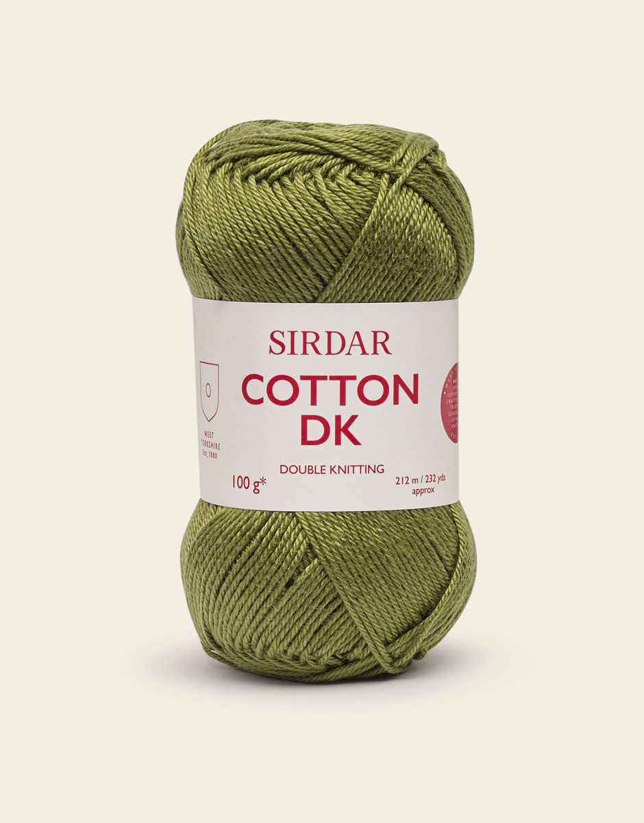Sirdar Cotton DK, 50g Cotton Acrylic Hand Knitting Crochet Yarn