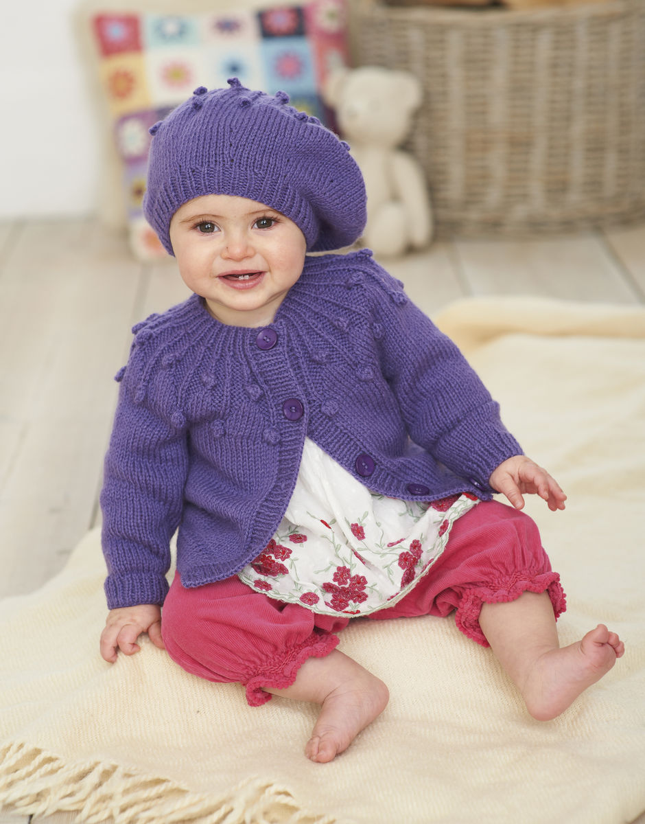 Purple store baby cardigan