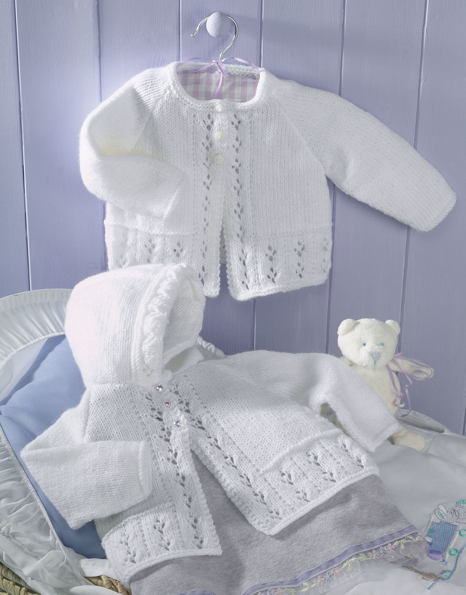 Baby Girl s Matinee Coats in Snuggly DK Sirdar