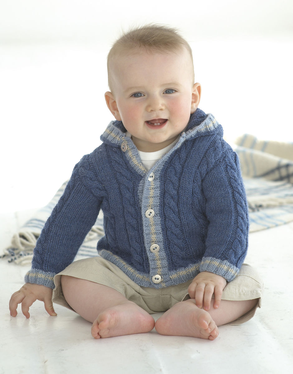 Baby Collared & Hooded Jackets in Snuggly DK | Sirdar