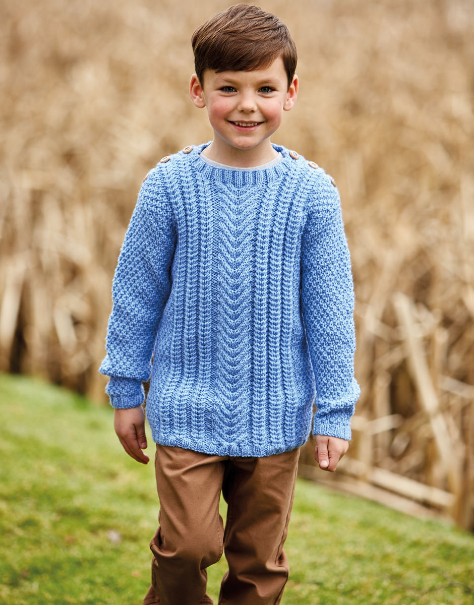 Children s Sweater in Bonus Aran Sirdar