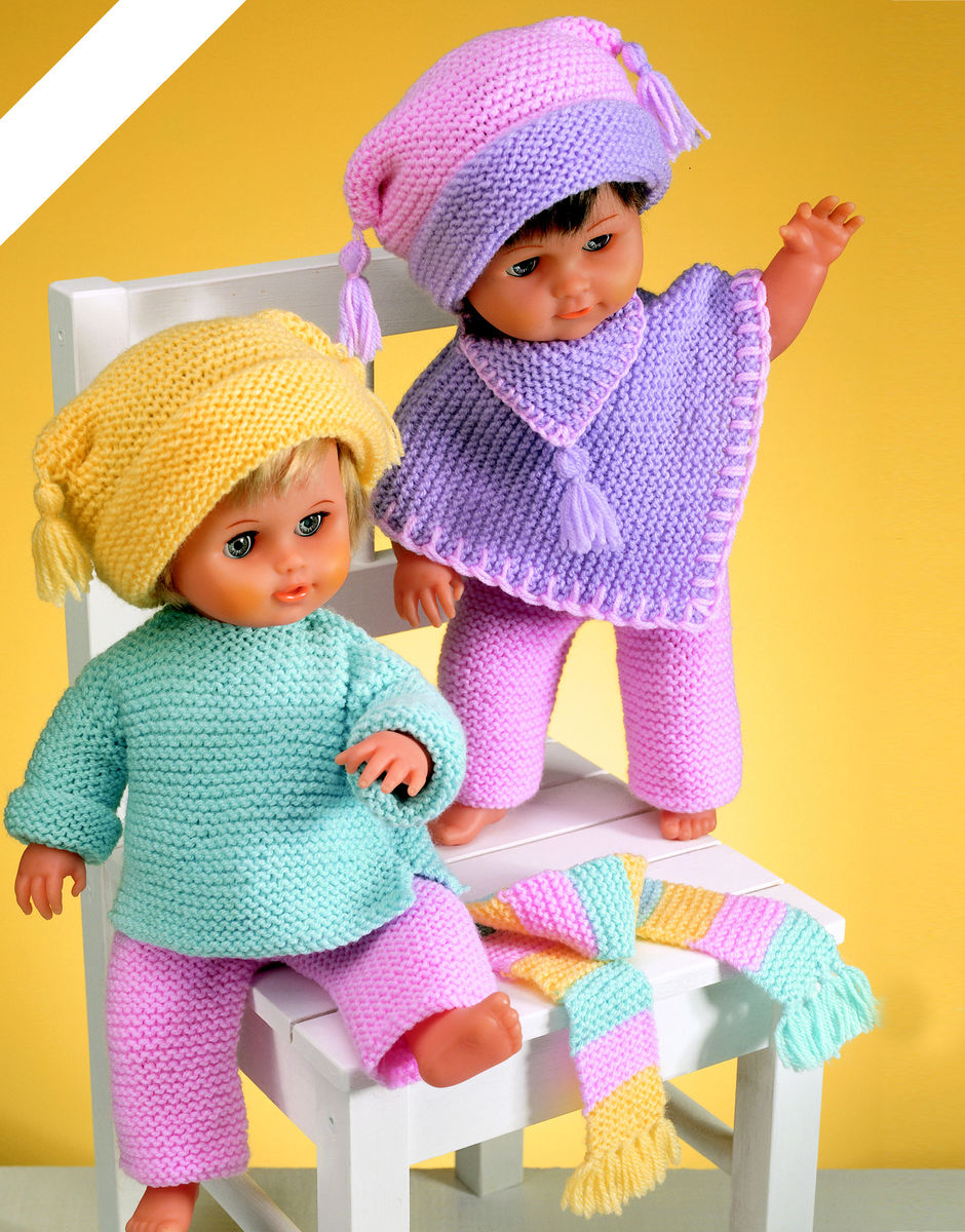 Free dolls clothes knitting patterns 15 inch doll hot sale uk