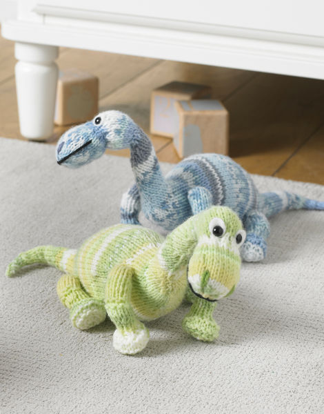 Baby Dinosaur Toy in Snuggly Crofter DK