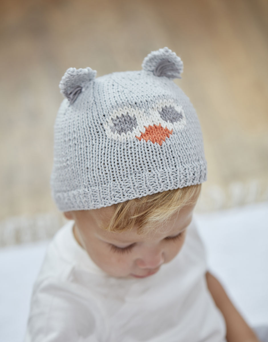 Baby Owl Hats in Snuggly 100 Cotton Sirdar