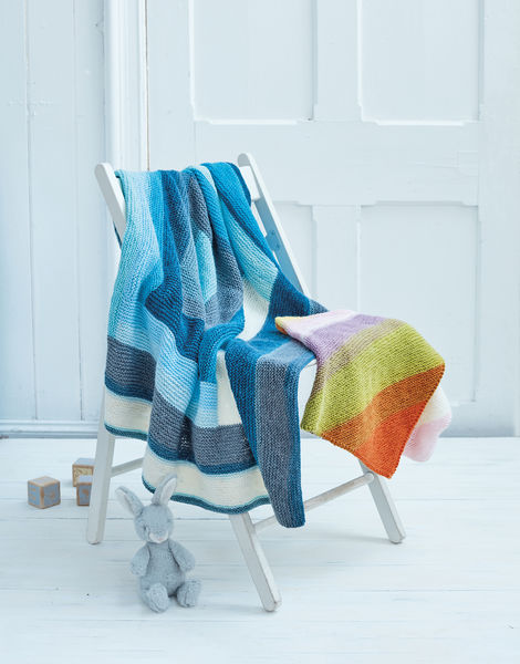  Baby Blanket Or Afghan in Snuggly Pattercake DK
