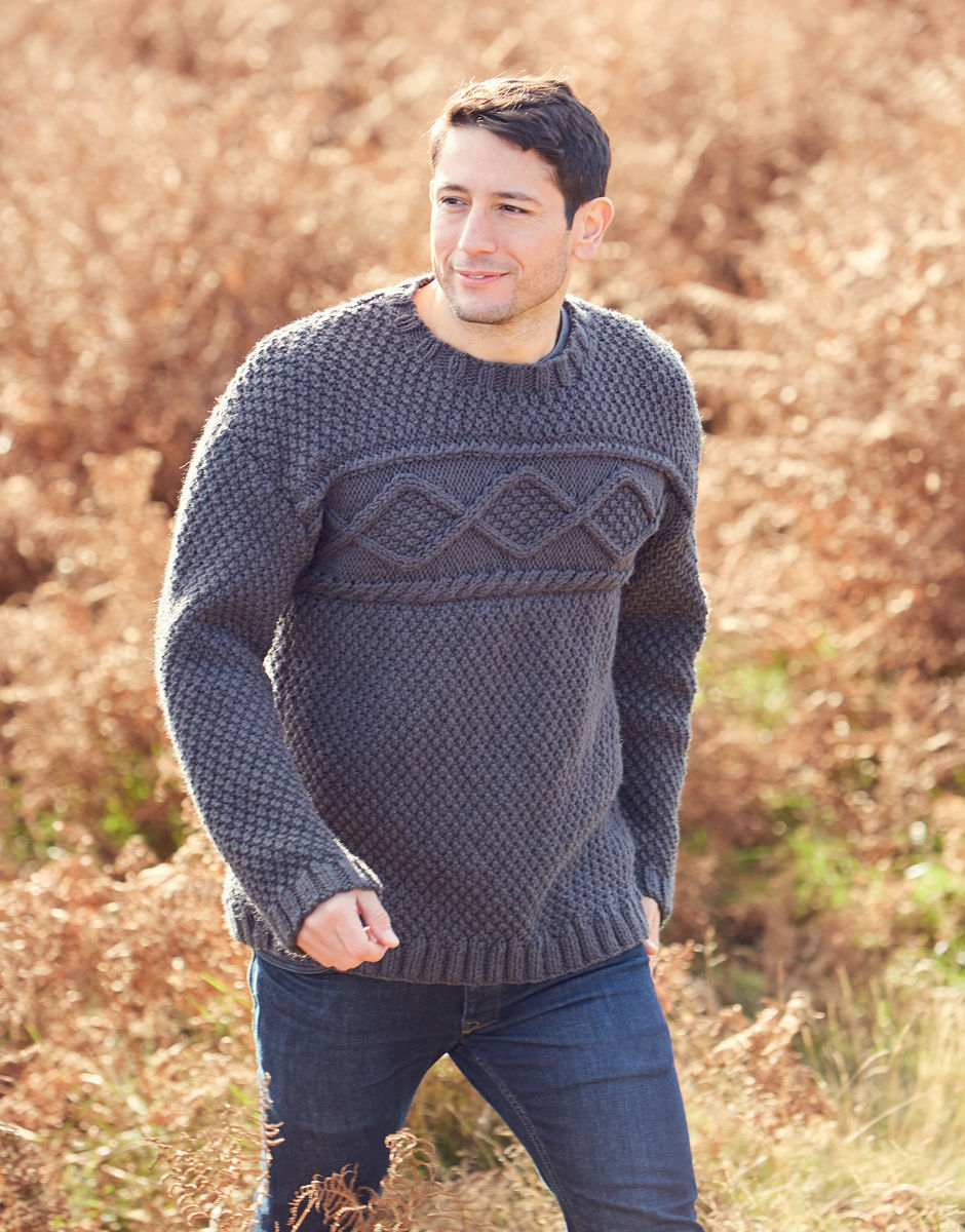 Man's Sweater in Bonus Chunky | Sirdar