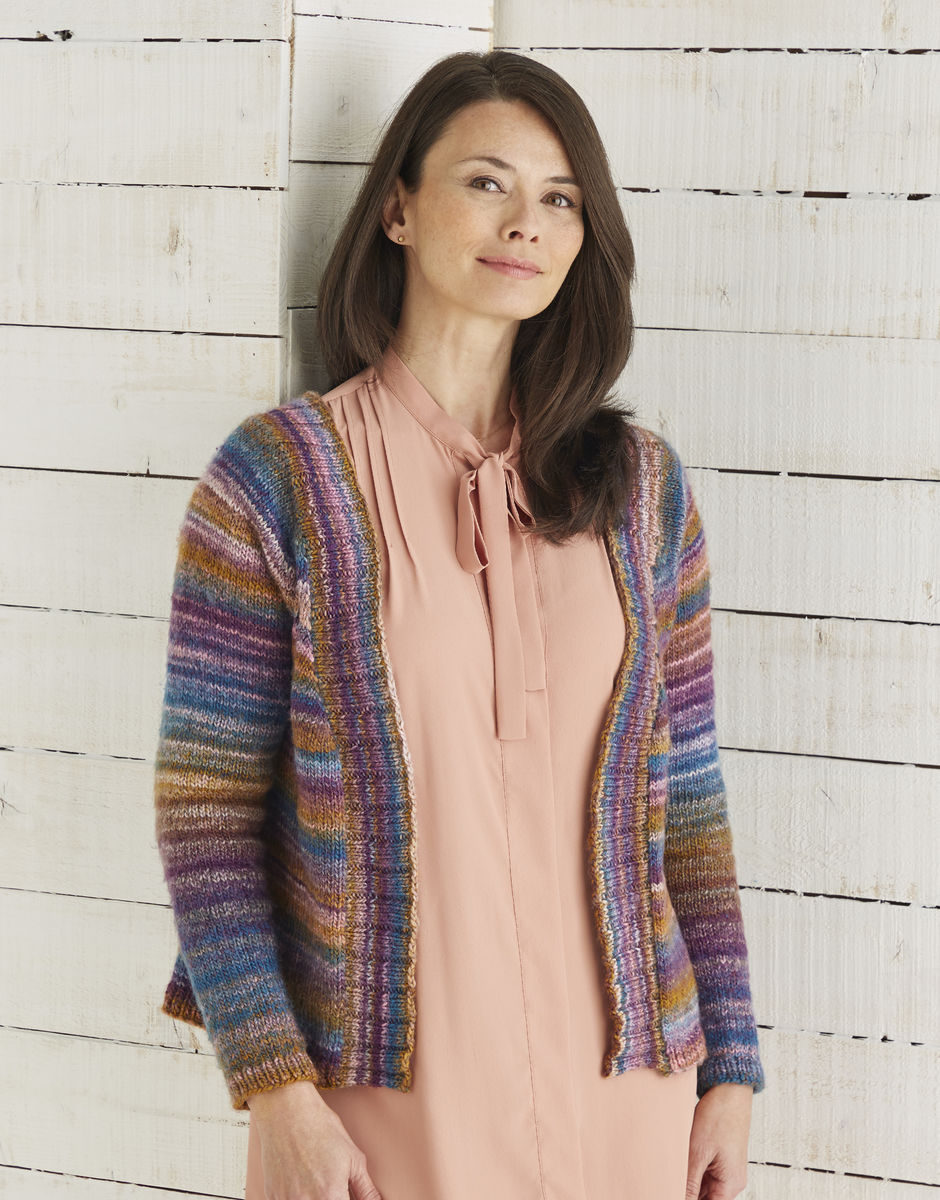 Top Down Cardigan in Sirdar Jewelspun Aran | Sirdar