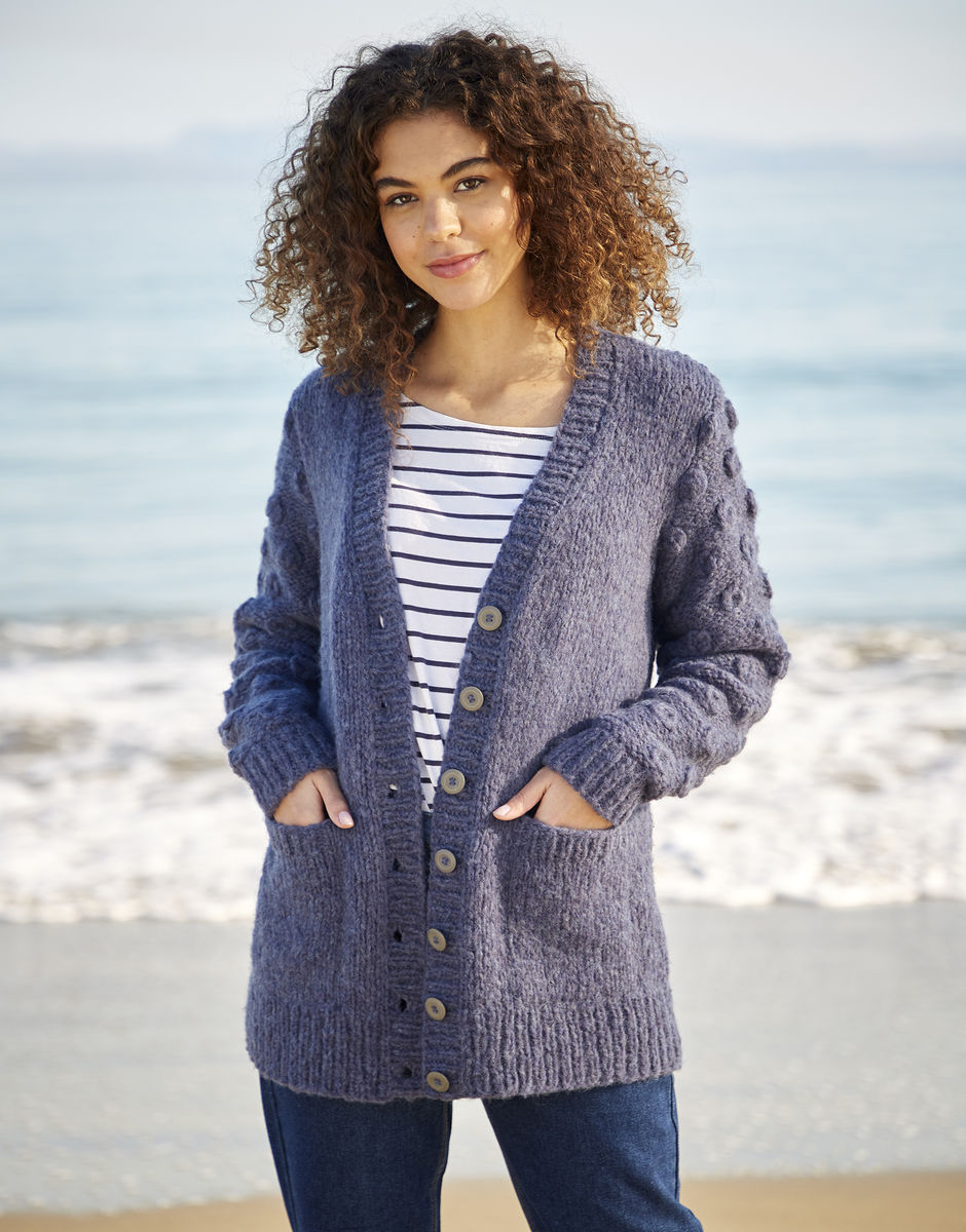 Cardigan with bobble sleeves sale