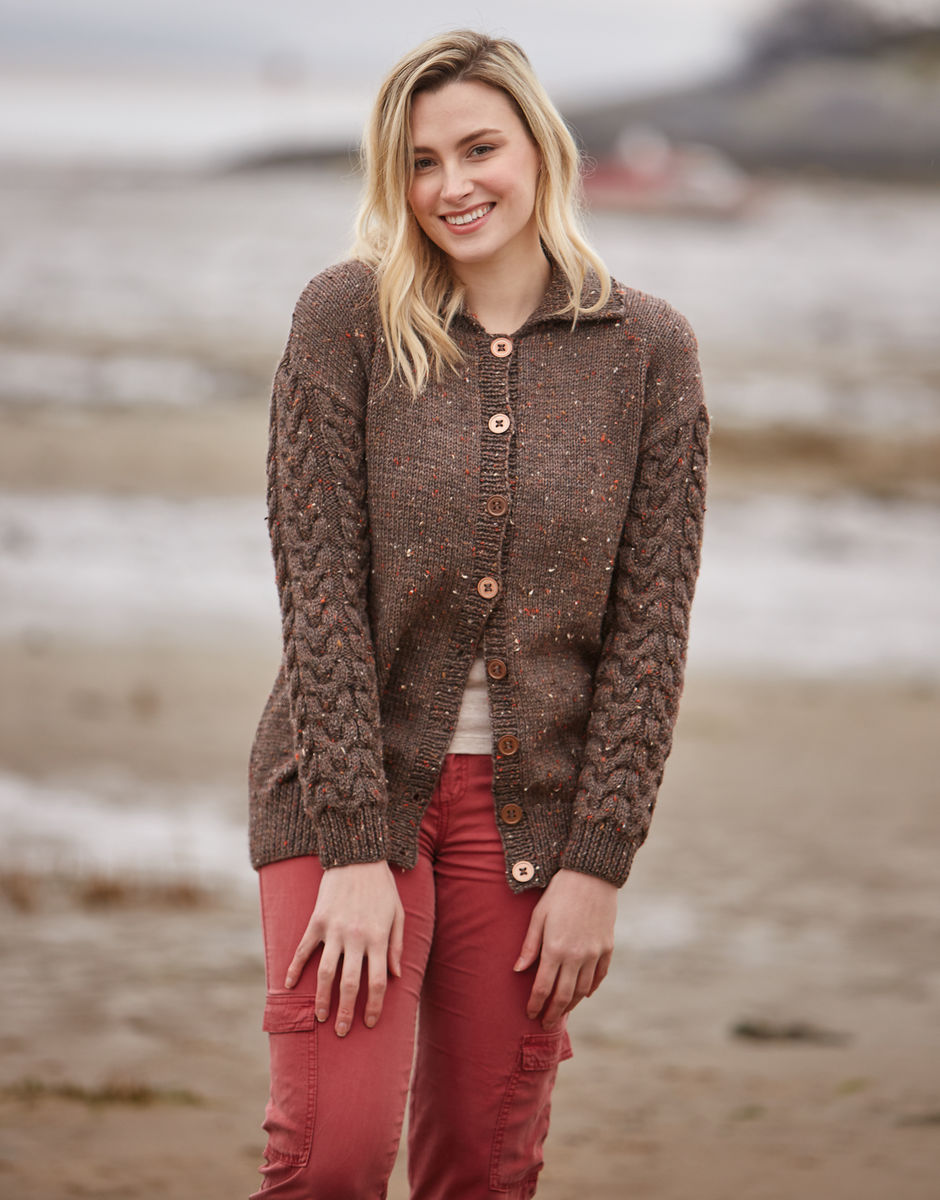 Ladies Cardigan in Bonus Aran & Bonus Aran Tweed | Sirdar