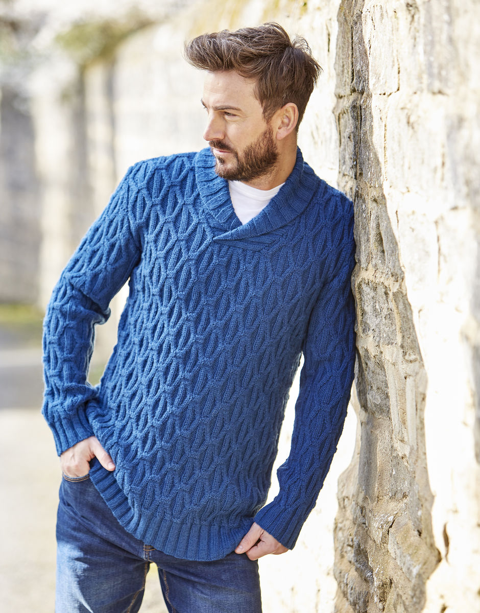 Mens sweater sale with collar