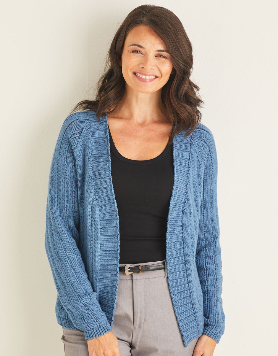 Lace Stripe Cardigan in Sirdar No 1 DK | Sirdar