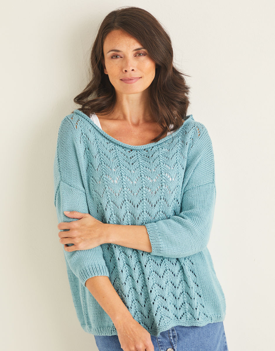 Women's Side Slit Tunic Aran Sweater [Free Express Shipping Offer]