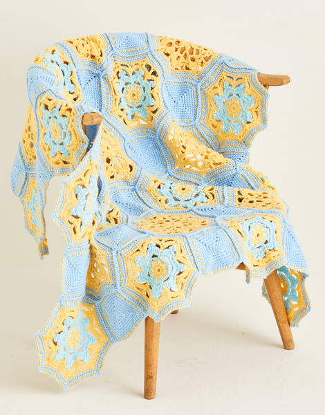 Granny Squares & Octagonal Blanket in Hayfield Bonus DK