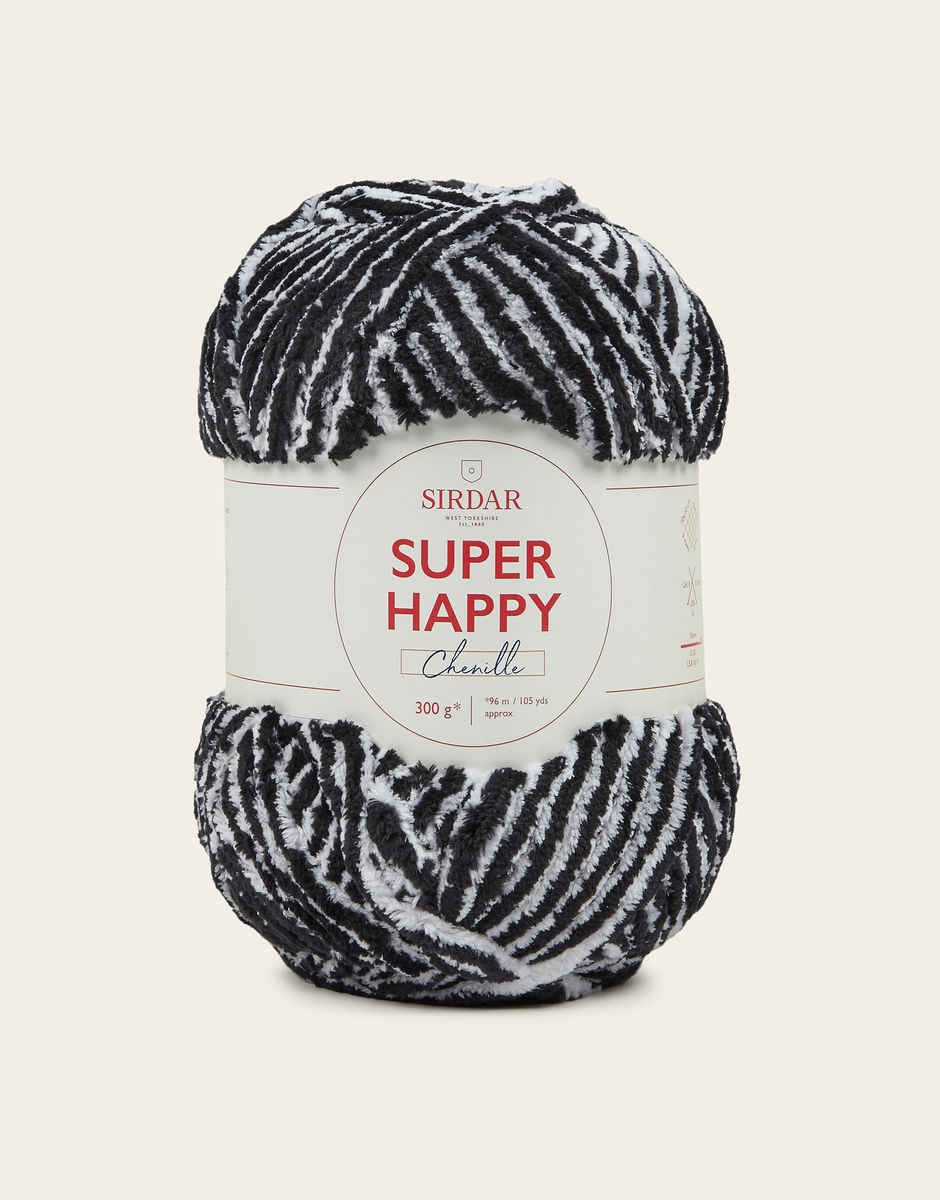 Sirdar 300g Super Happy Chenille Knitting Crochet Yarn Ball Wool 