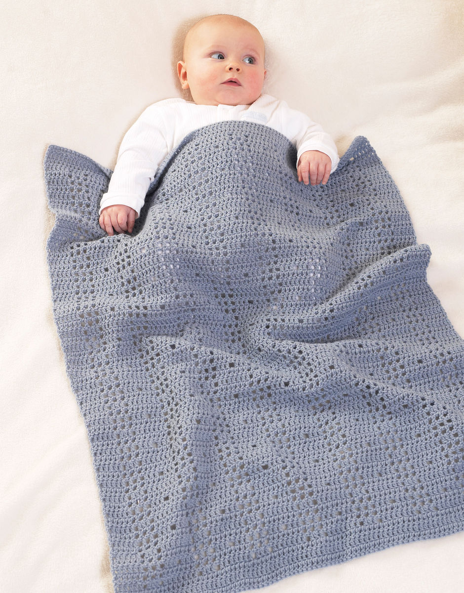 Sirdar 4546 Baby Blankets Crochet Pattern con Doppio Lavorato a Maglia Filato 