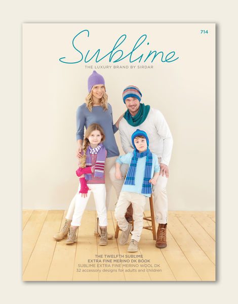 The Twelfth Sublime Extra Fine Merino DK Book, 32 Accessory Designs for Adults & Children