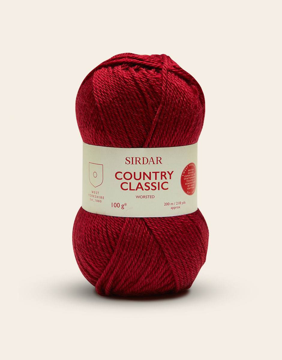 Sirdar Country Classic Worsted, 50g Wool and Acrylic Hand Knitting