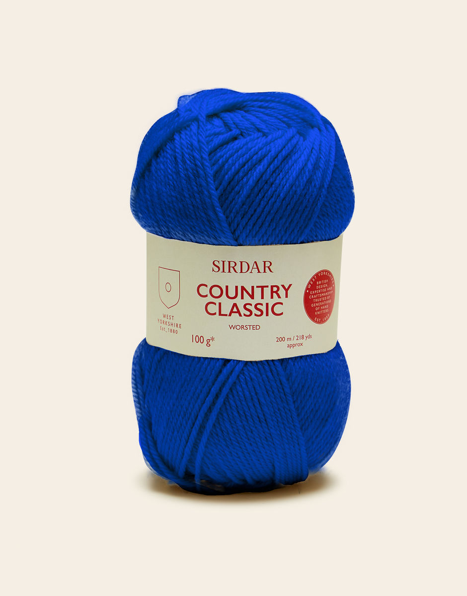 Sirdar Country Classic Worsted, 50g Wool and Acrylic Hand Knitting Crochet  Yarn