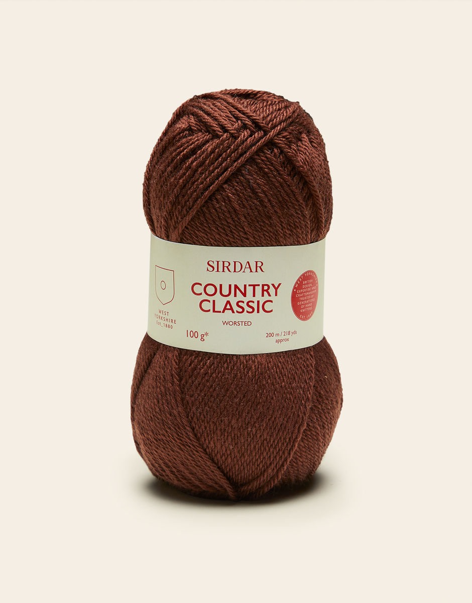 Sirdar Country Classic Worsted 100g Knitting Wool Yarn - 677 Golden