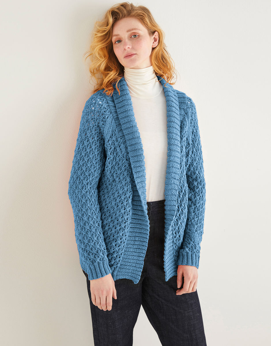 Open front shawl on sale cardigan