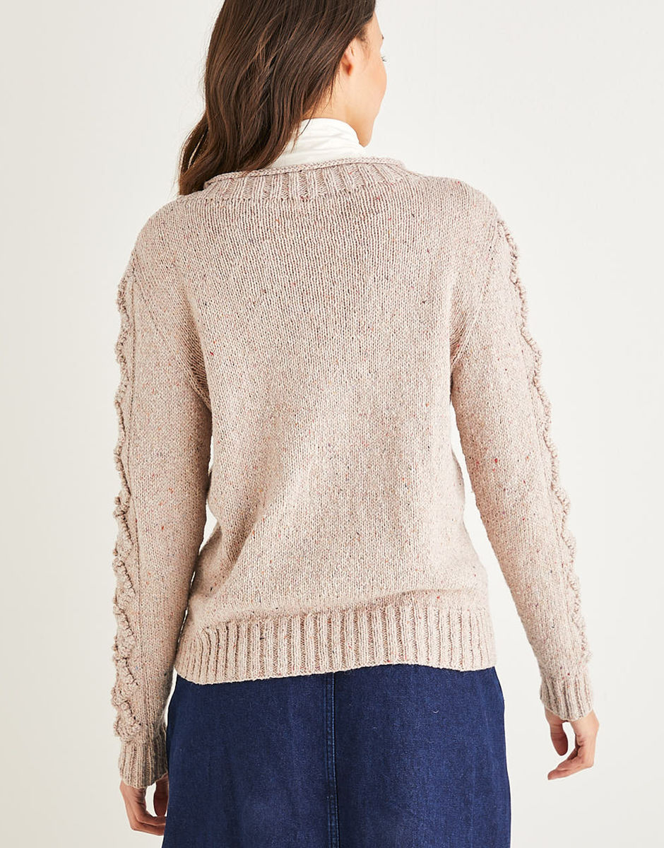 Mink Stitch Knit Crew Neck Jumper