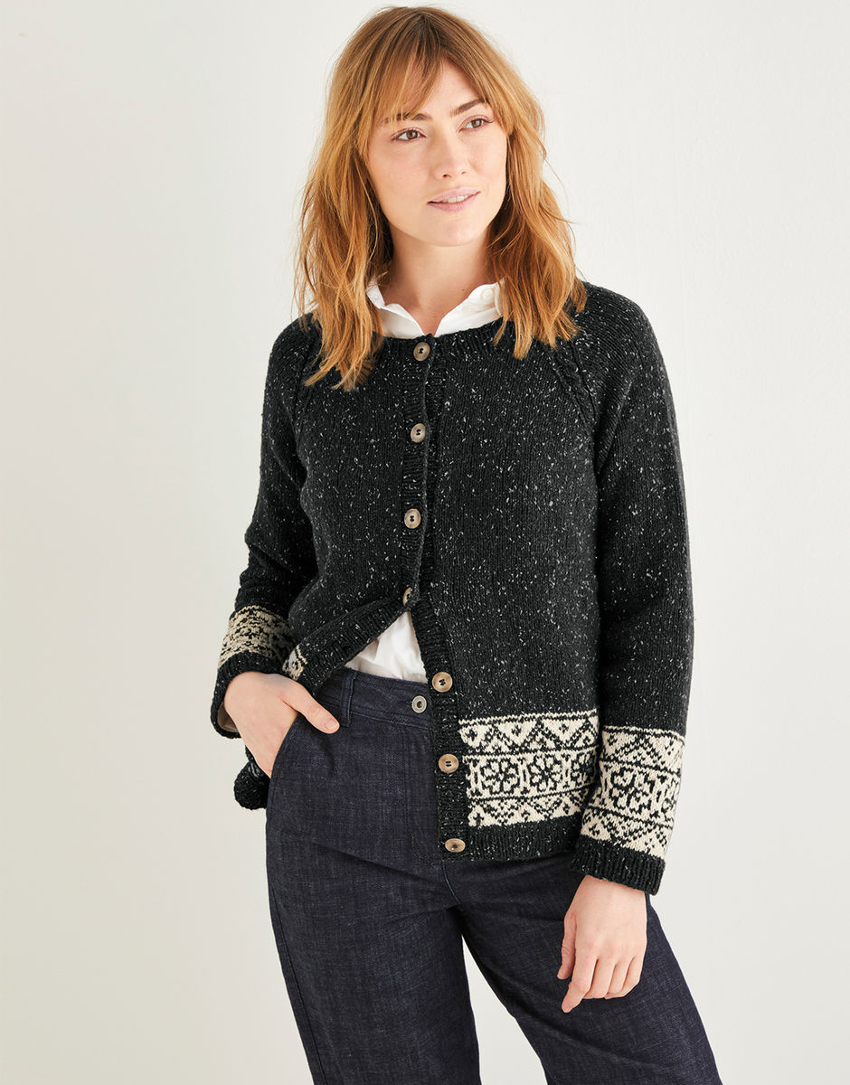 Women’s Yorkshire Fairisle Cardigan in Sirdar Haworth Tweed | Sirdar