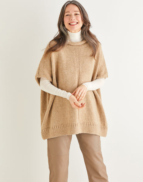 Women’s Sleeveless Relaxed Tunic in Sirdar Saltaire 