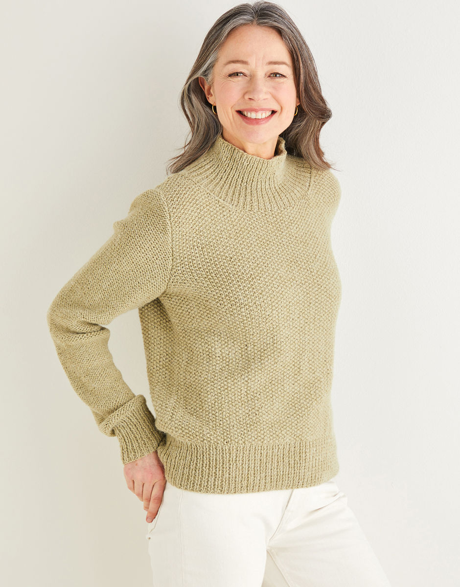 Funnel neck store sweater women's