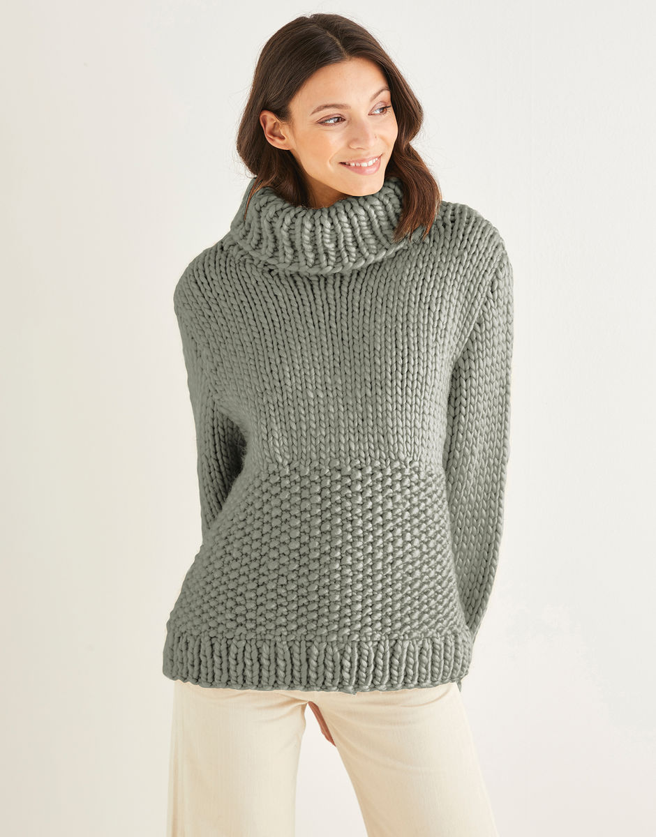 Roll Neck Sweater in Sirdar Adventure | Sirdar