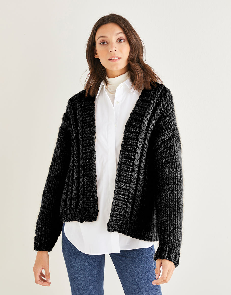 Ribbed Cardigan in Sirdar Adventure | Sirdar