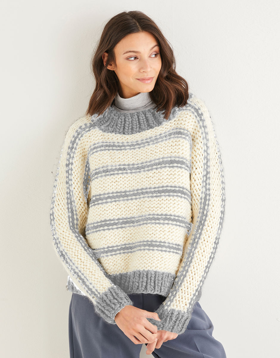 Stripe Sweater in Sirdar Adventure | Sirdar