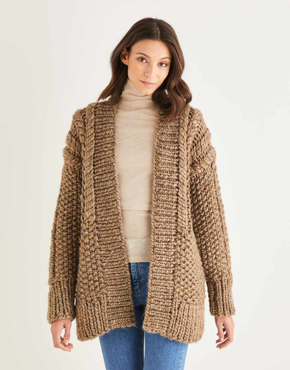 Cable & Moss Cardigan in Sirdar Adventure | Sirdar