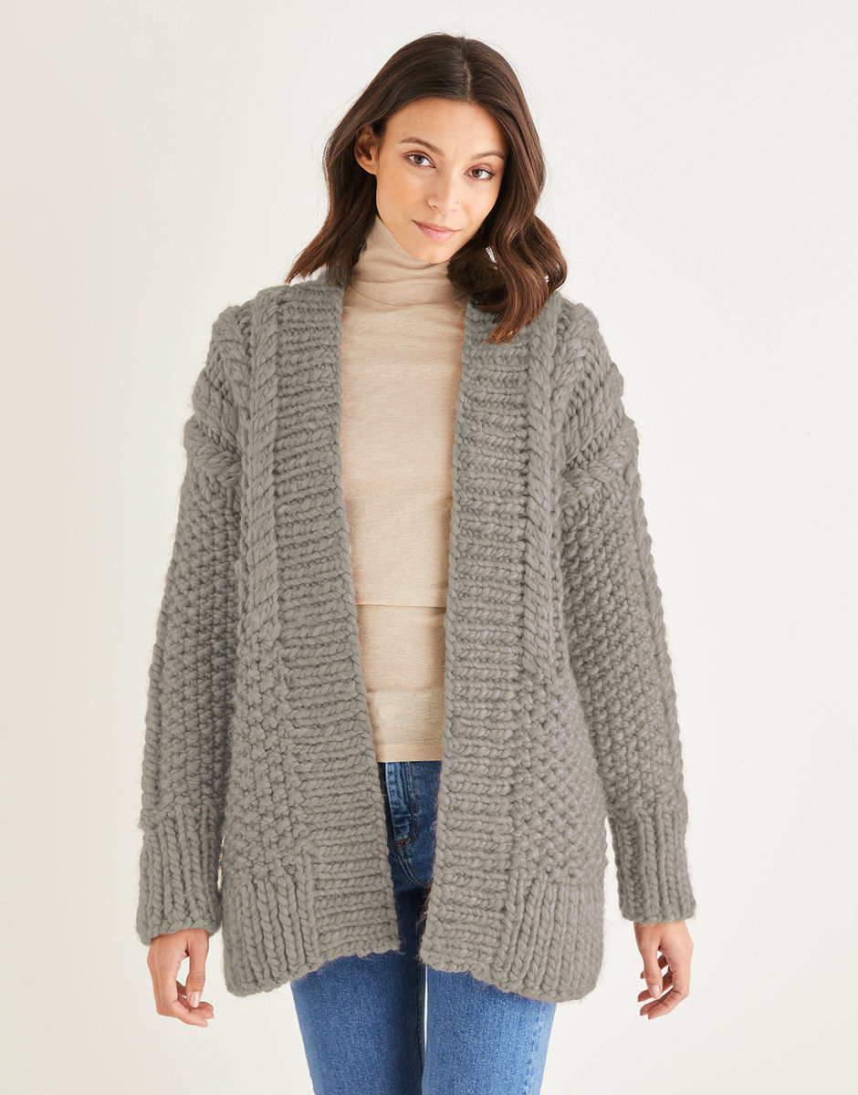 Cable & Moss Cardigan in Sirdar Adventure | Sirdar