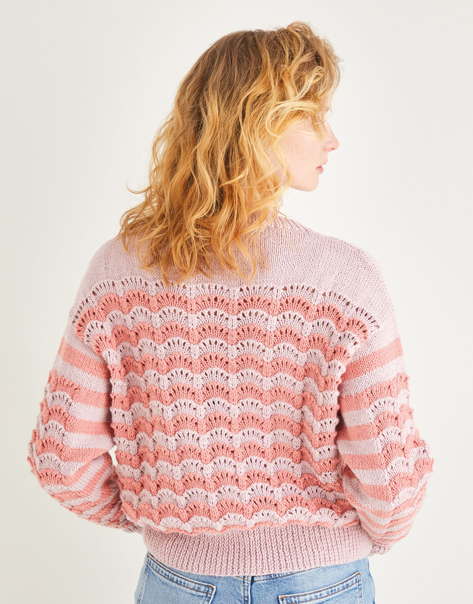 Lace Chevron Sweater in Sirdar Country Classic DK | Sirdar
