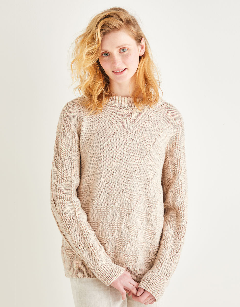 Triangle Reverse Stitch Sweater in Sirdar Country Classic DK | Sirdar