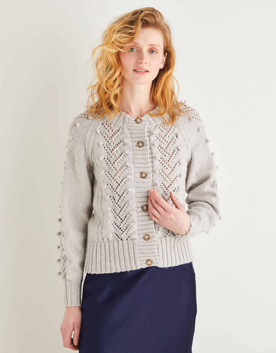 Chunky bobble knit clearance cardigan