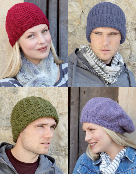 Hats in Hayfield Chunky with Wool