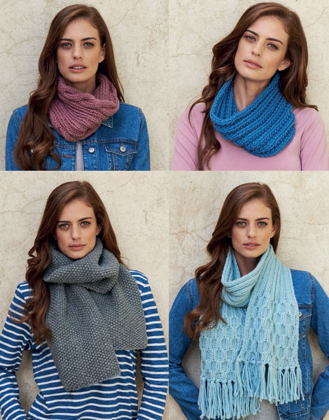 Snoods & Scarves in Hayfield Chunky with Wool