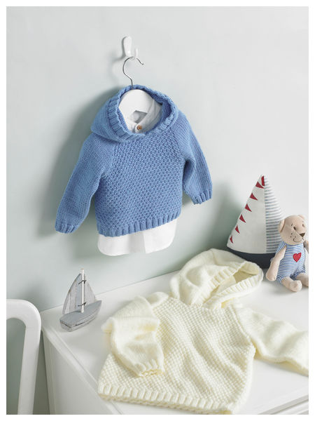 Hooded Sweater in Hayfield Baby DK