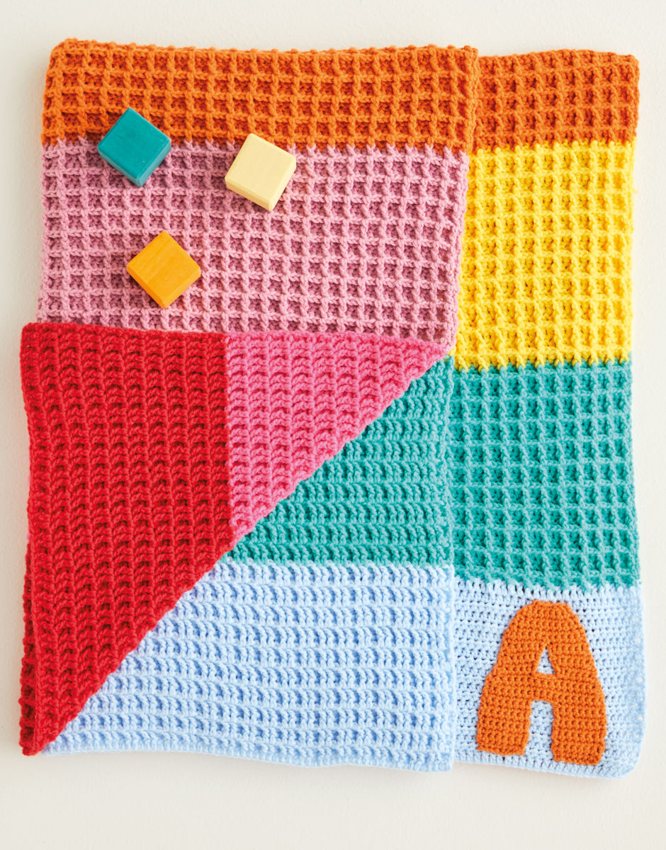 Rainbow waffle best sale stitch blanket