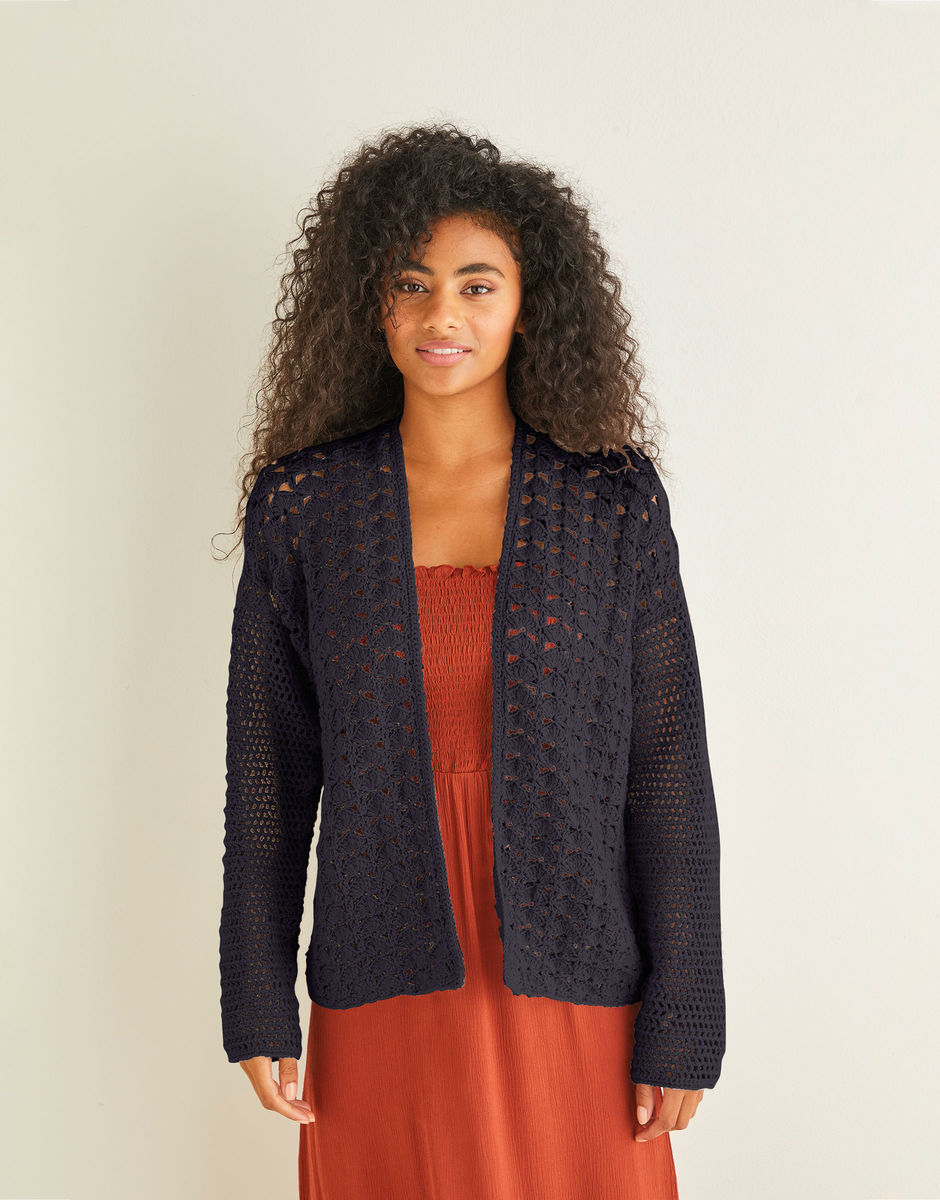 OPEN CROCHET CARDIGAN