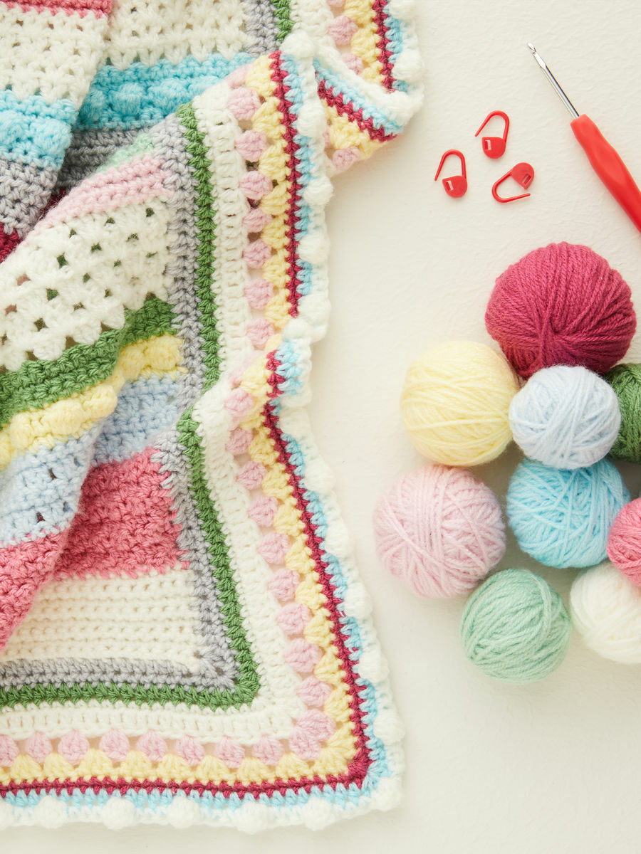 Week 2 Sweet Blossom Blanket Cal In Hayfield Bonus Dk Sirdar