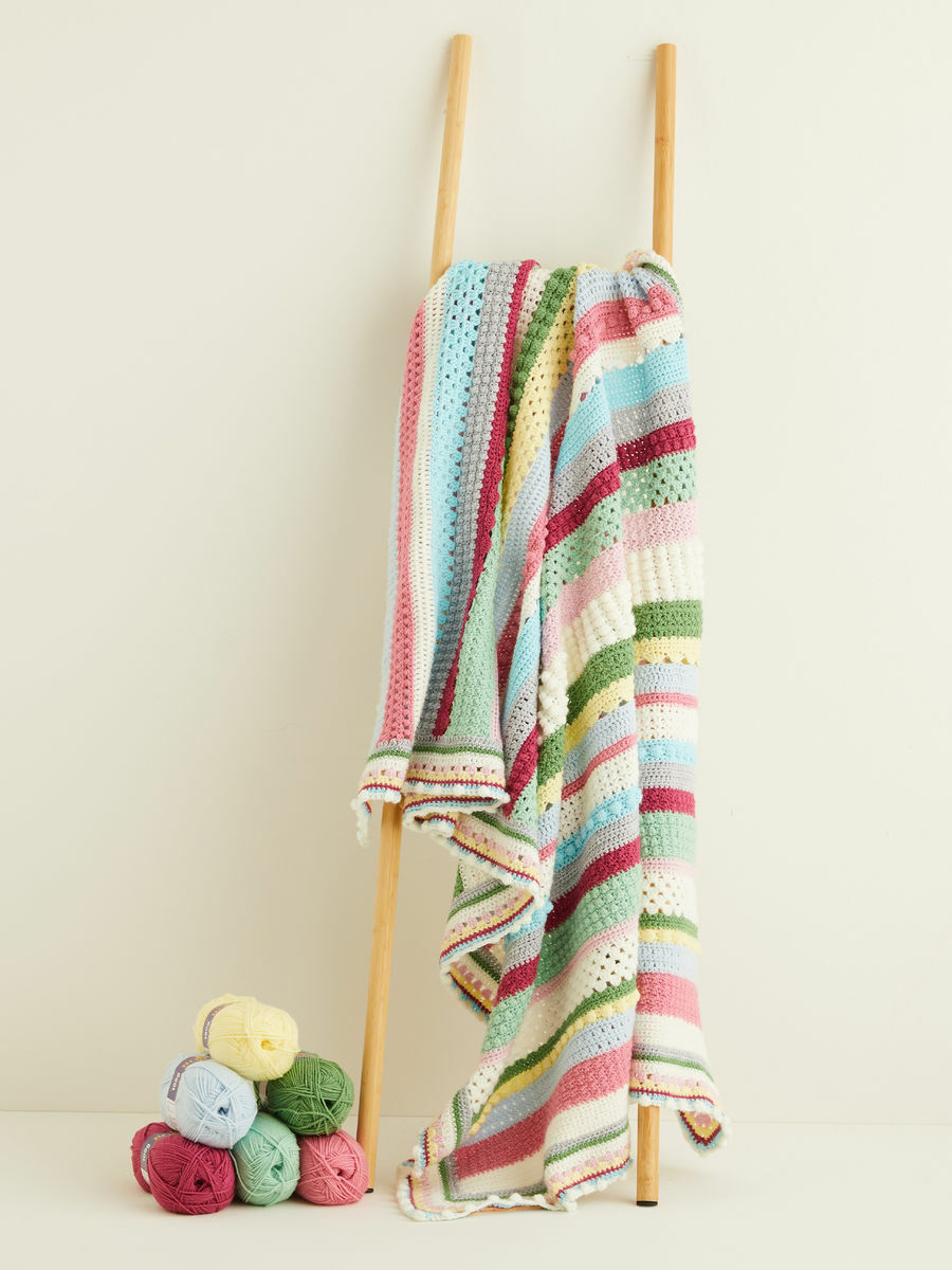 Week 2 Sweet Blossom Blanket Cal In Hayfield Bonus Dk Sirdar