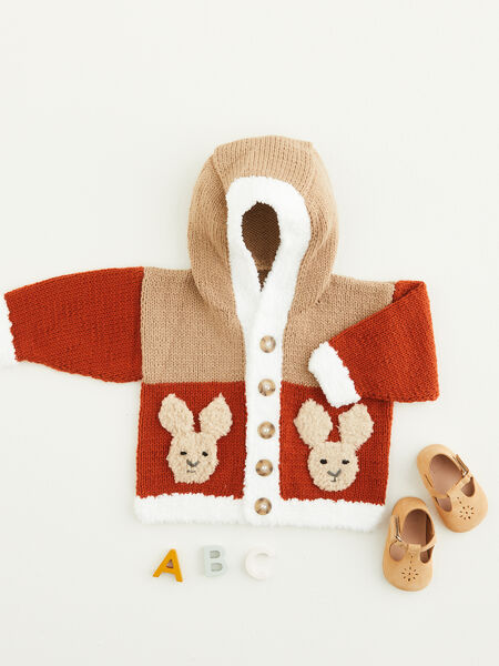 Bunny Hooded Jacket in Snuggly Bunny