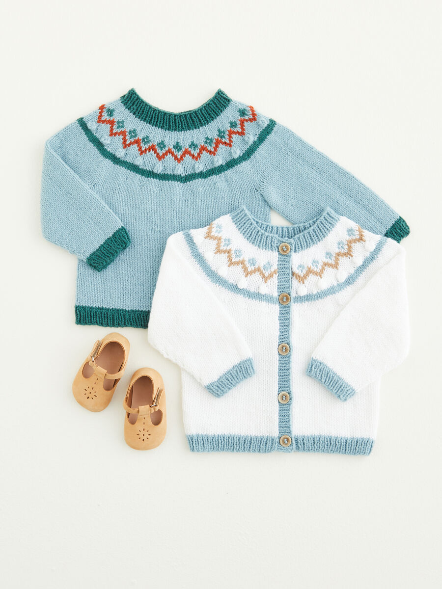 Fair isle baby cardigan 2024 pattern